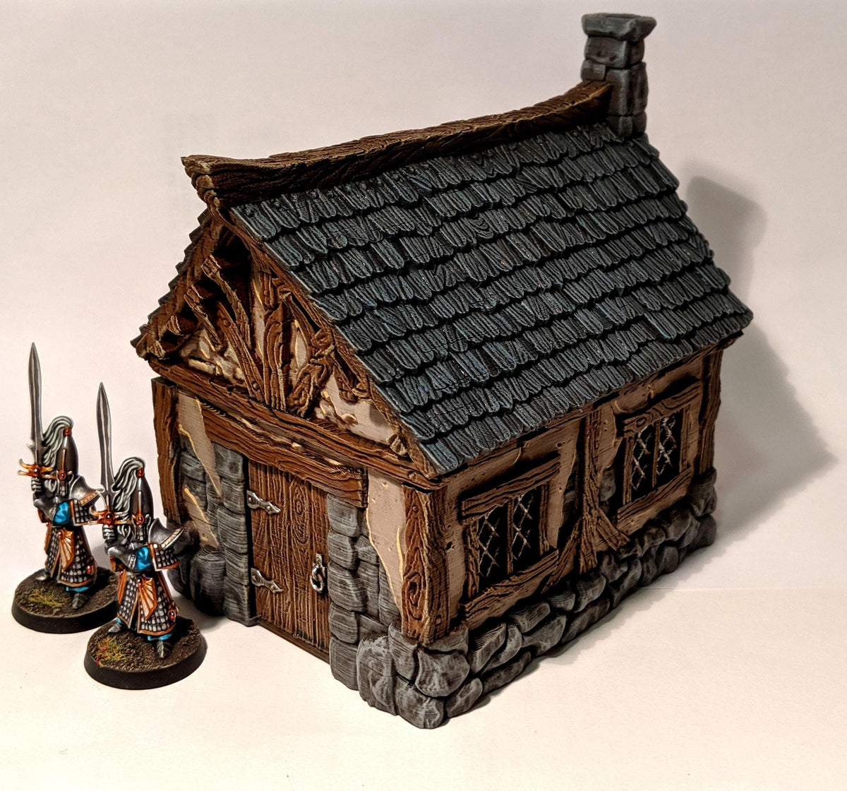 Cottage 28mm DND Terrain | Tabletop Wargaming Scenery for Warhammer, Frostgrave & RPG | Unpainted 3D Printed