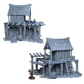 Ruined Food Storage 28mm DND Terrain | Tabletop Wargaming Scenery for Mordheim, Frostgrave & RPG | 3D Printed