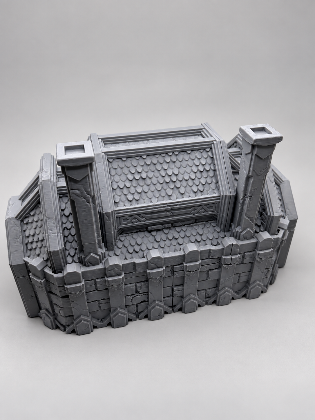 Dwarven Great Hall 28mm DND Terrain | Tabletop Wargaming Scenery for Warhammer, Frostgrave & RPG | 3D Printed