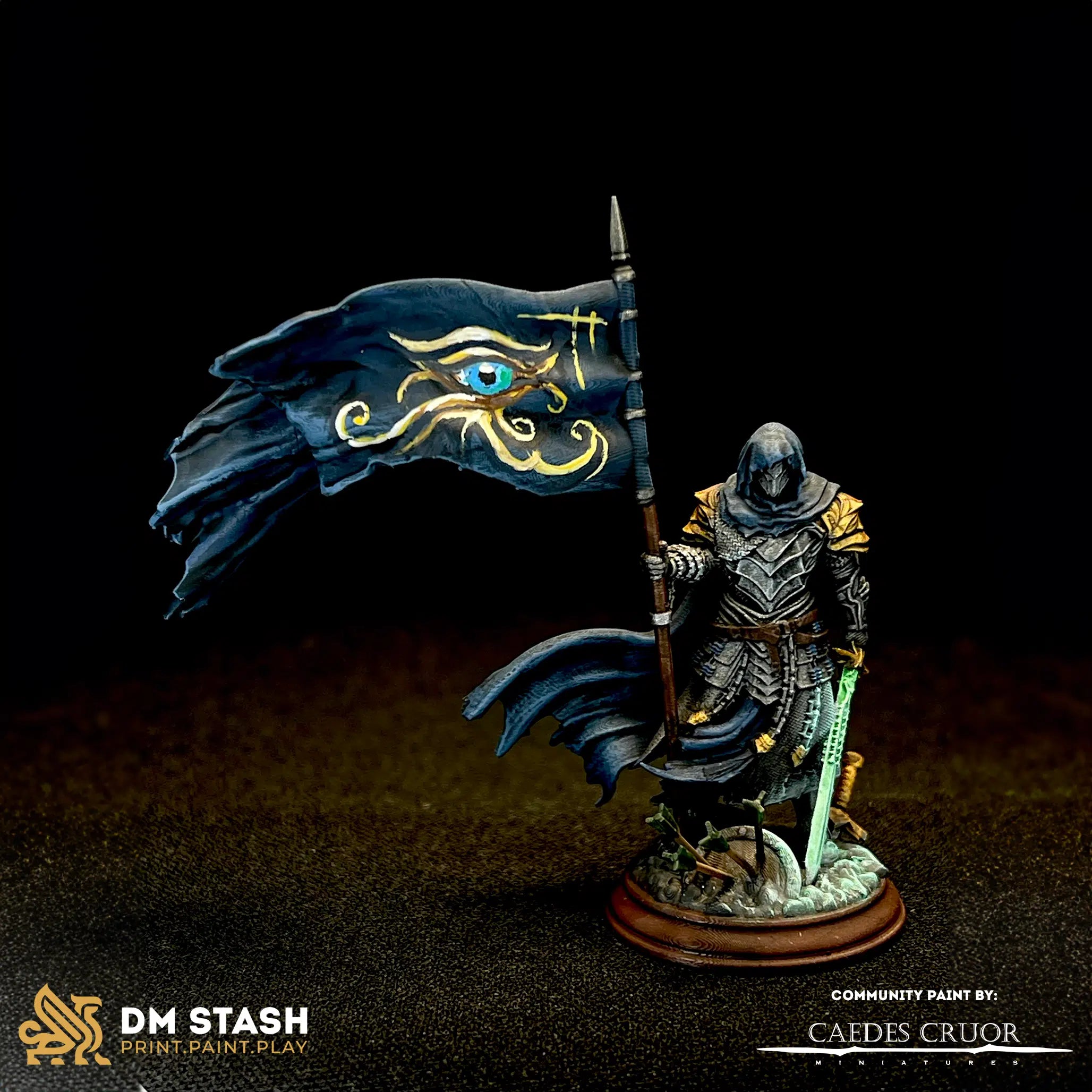 Florian the Fallen – Deserter Knight - 3D Printed Fighter Character Miniature