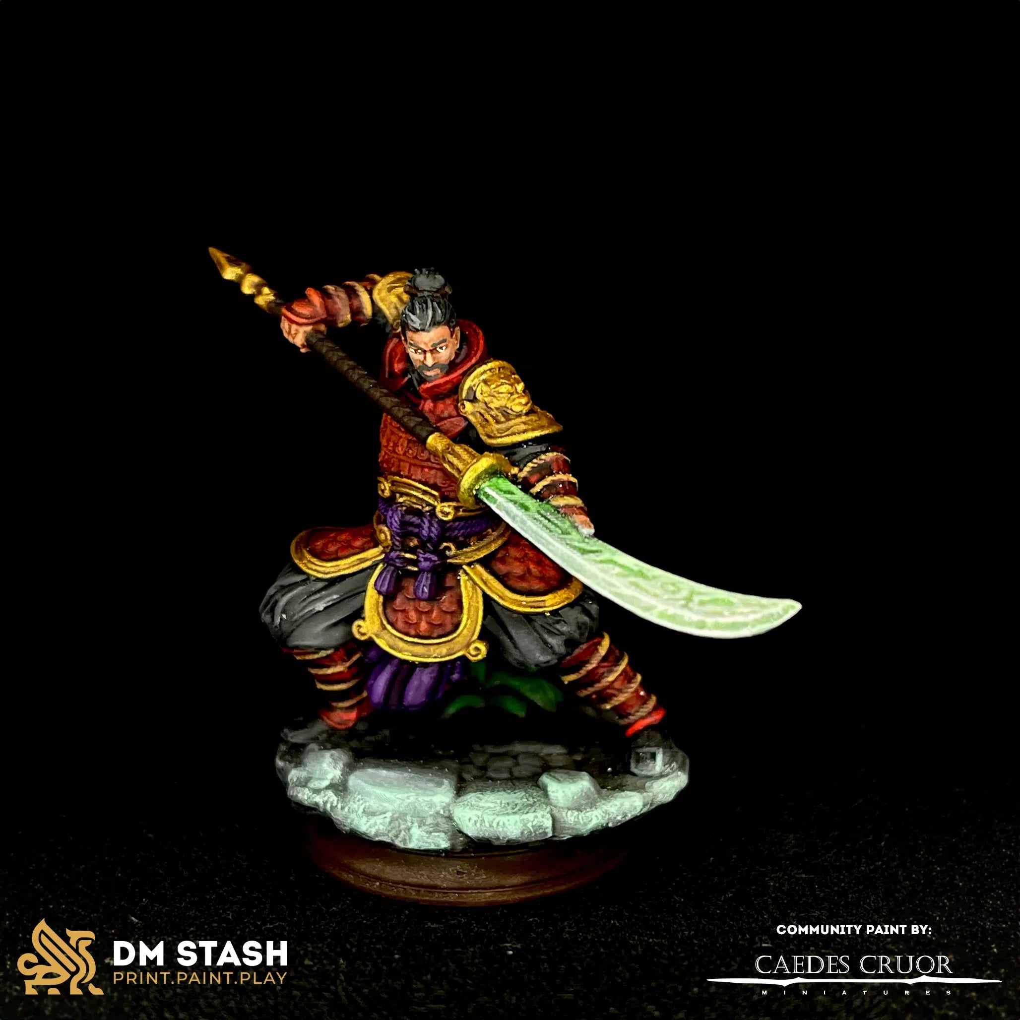 Hu Shen – Commander From the East - 3D Printed Fighter Miniature