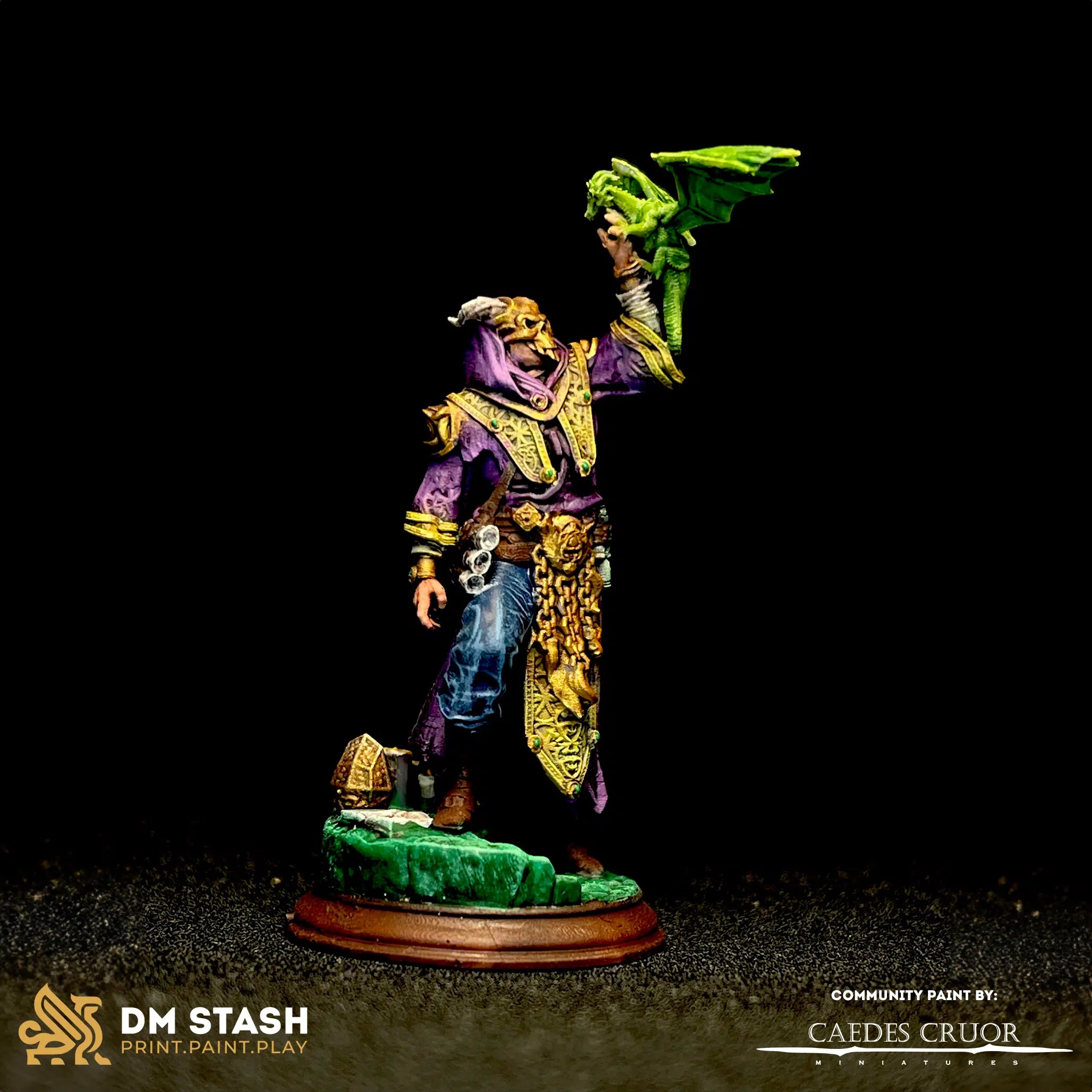 Karthys of Zezima – Dragon Culist - 3D Printed Cleric Miniature