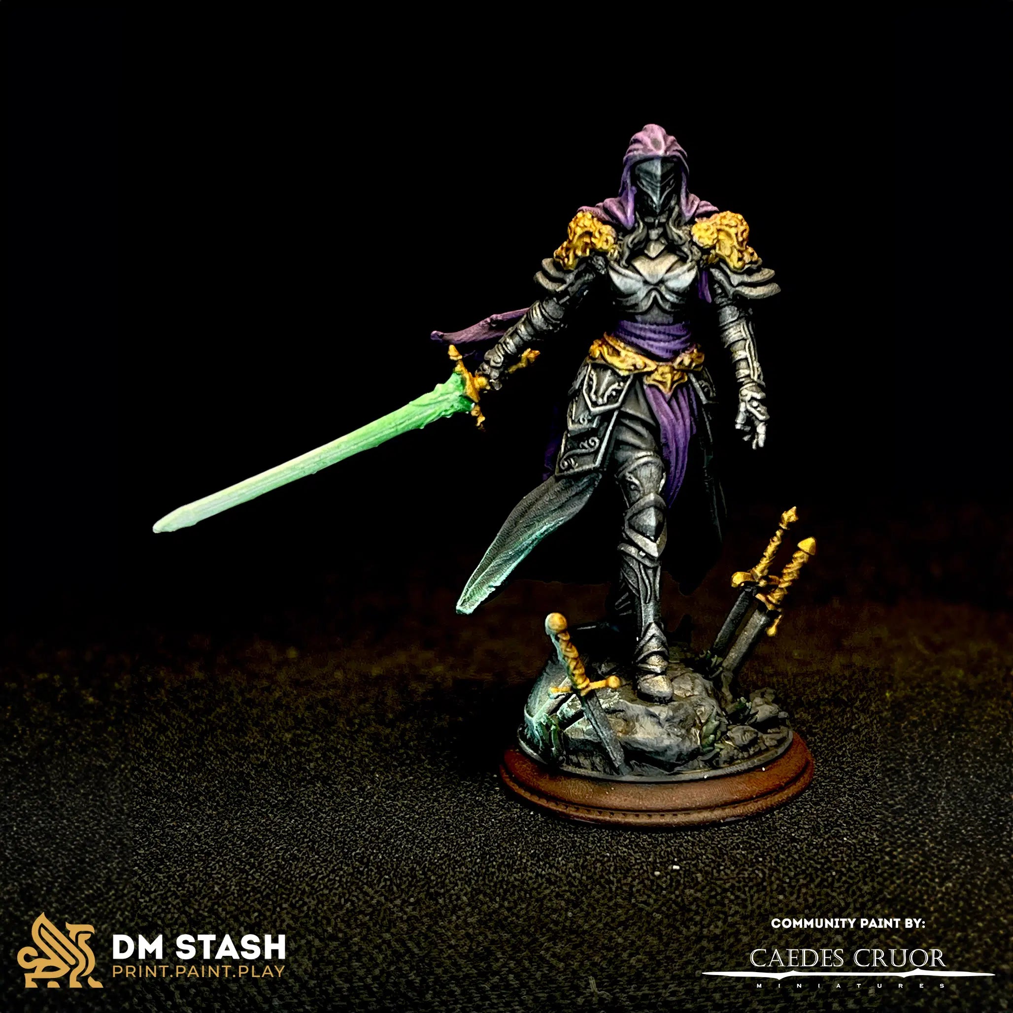 Lydia the Merciless – Duke’s Commander - 3D Printed Fighter Character Miniature