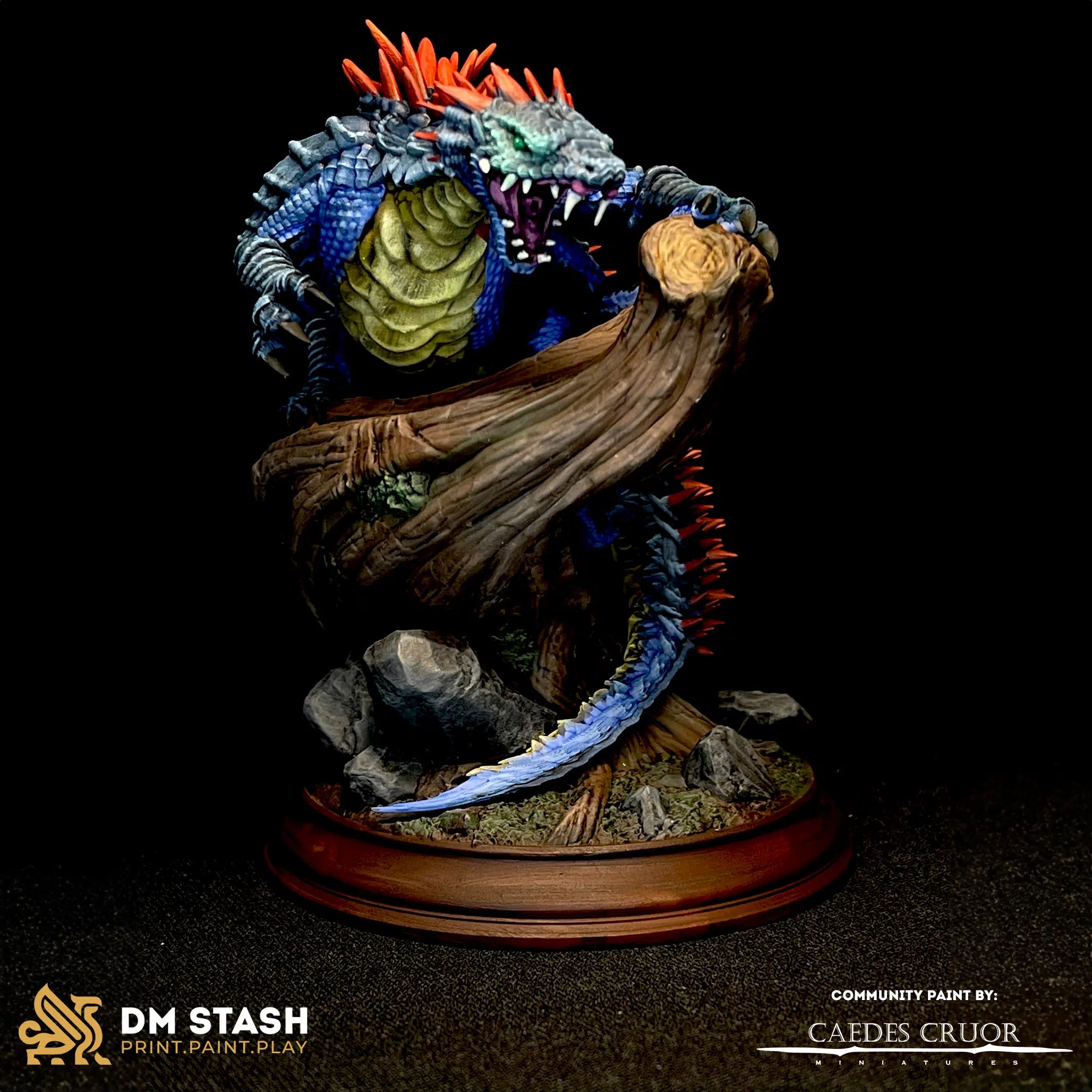 Verdant Basilisk - 3D Monster Miniature