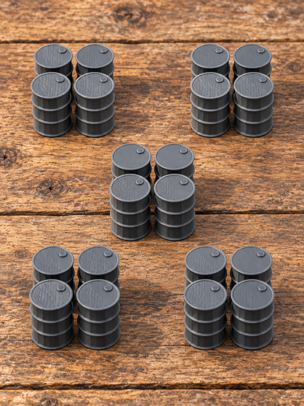 20x Barrels 28mm DND Scatter Terrain | Tabletop Wargaming Scenery for Warhammer, Frostgrave & RPG | 3D Printed