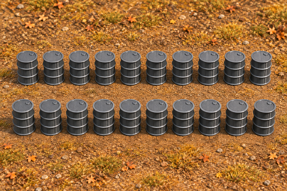 20x Barrels 28mm DND Scatter Terrain | Tabletop Wargaming Scenery for Warhammer, Frostgrave & RPG | 3D Printed