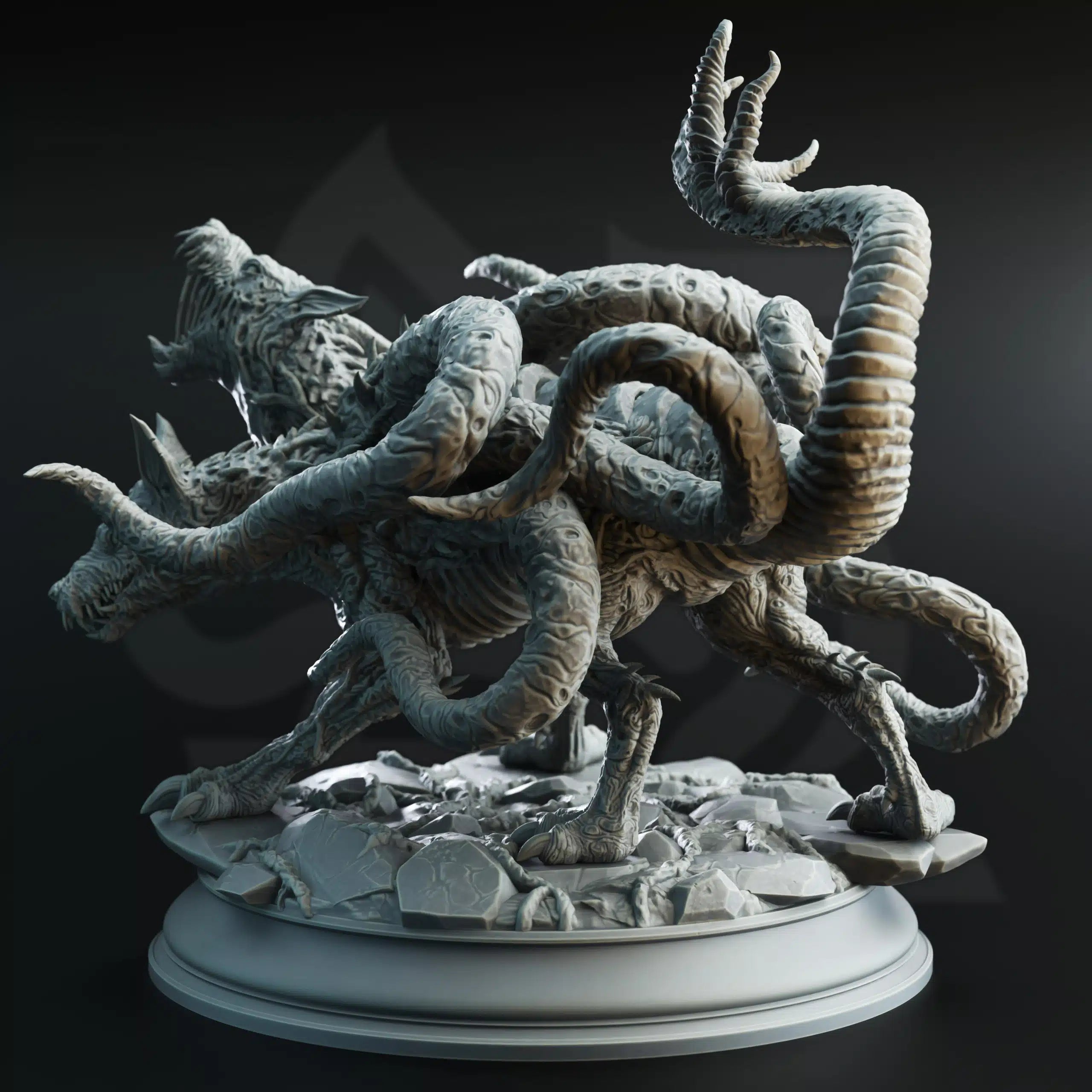 Aberrant Hellhounds - 3D Monster Miniature