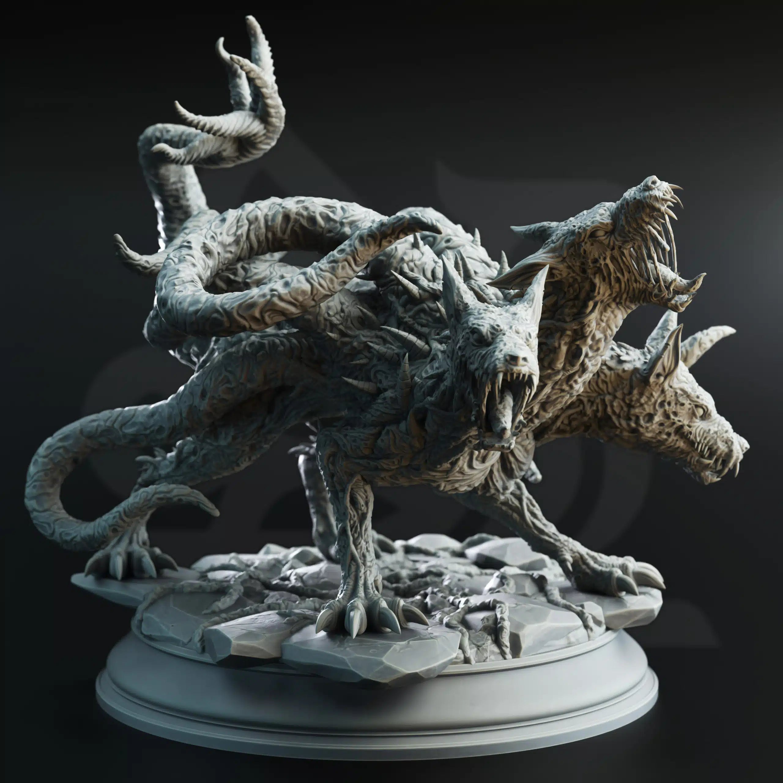 Aberrant Hellhounds - 3D Monster Miniature