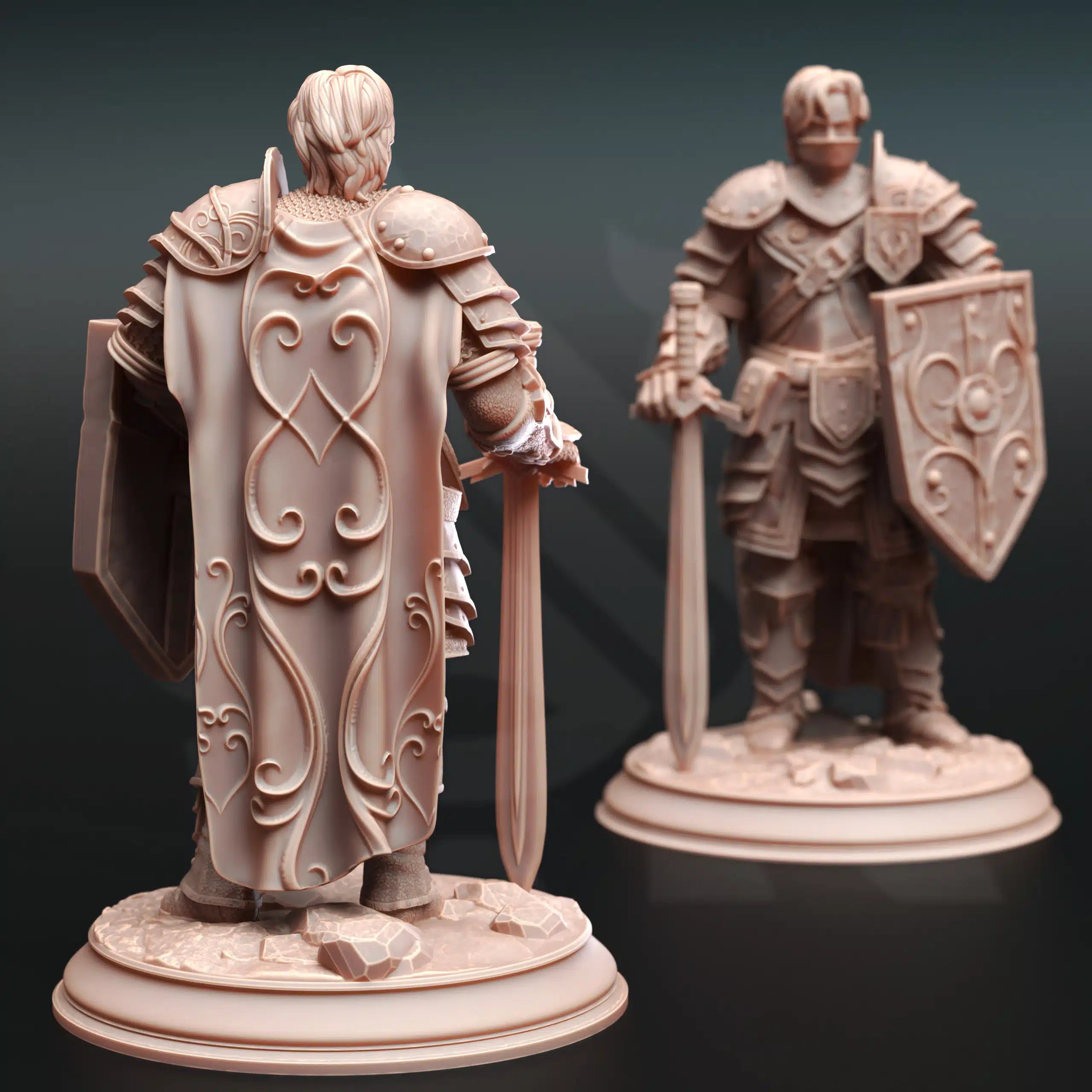 Arion Midrun – Human Battle Master Fighter - 3D Printed Barbarian Miniature