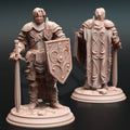 Arion Midrun – Human Battle Master Fighter - 3D Printed Barbarian Miniature