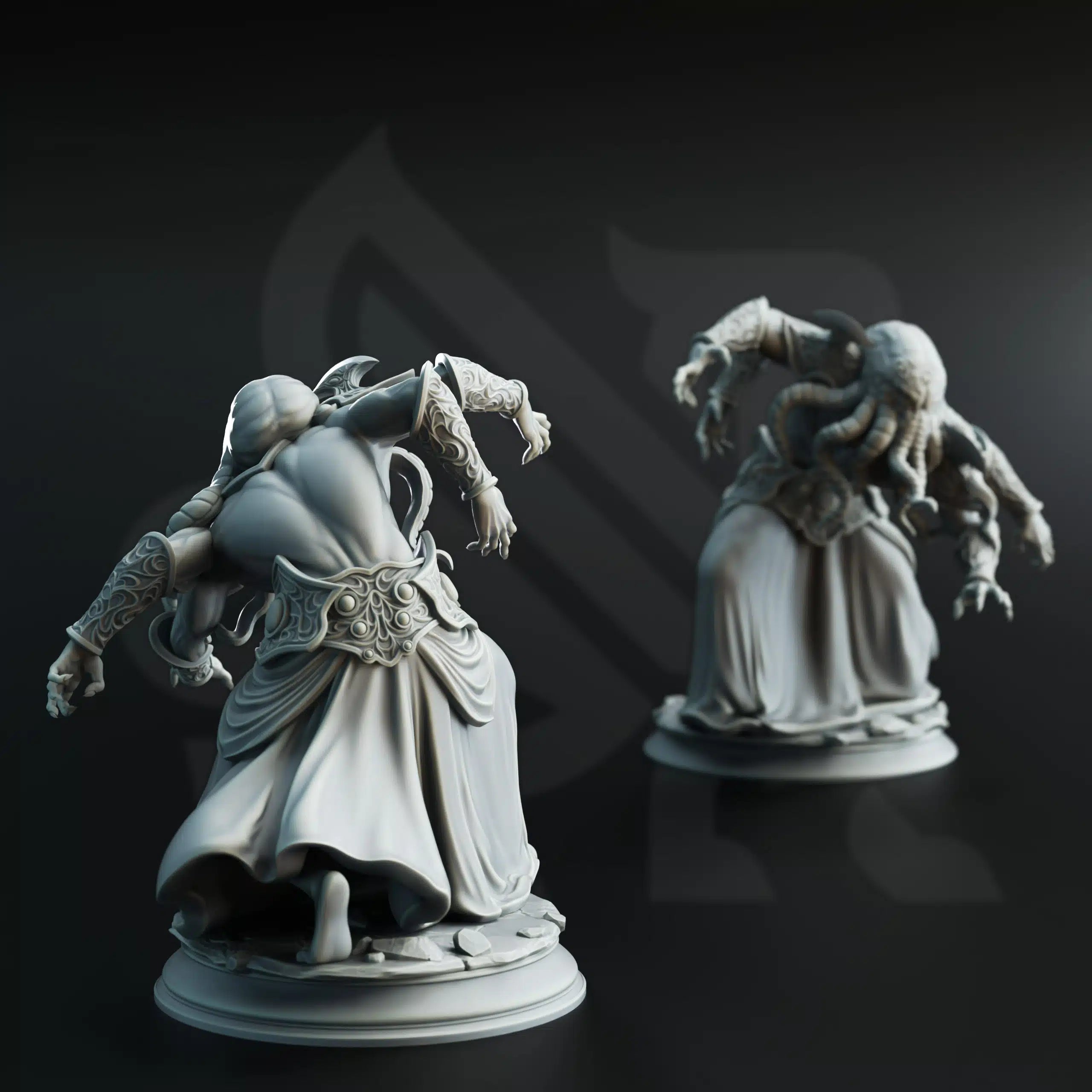 Ascended Flayers of Hendrak - 3D Printed Monster Miniature
