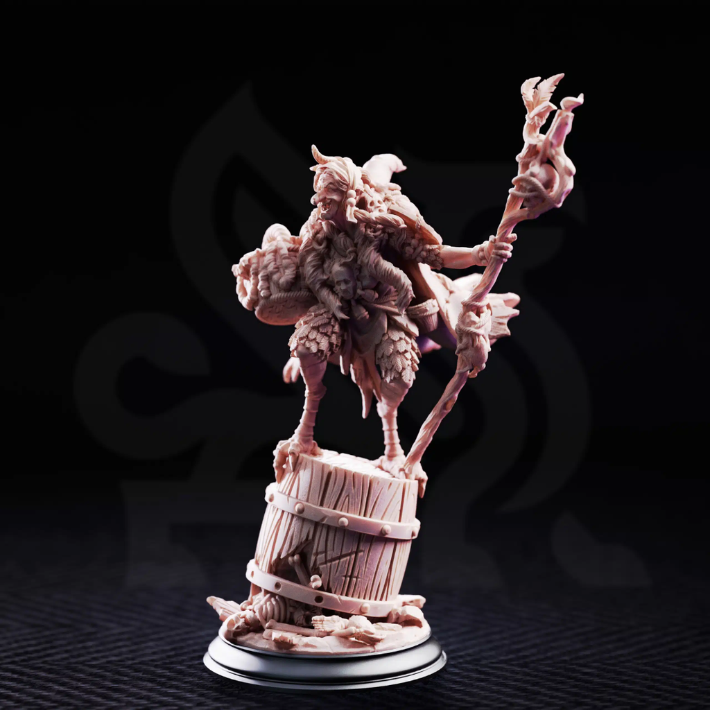 Baba Yaga Ancient Witch - 3D Printed Monster Miniature