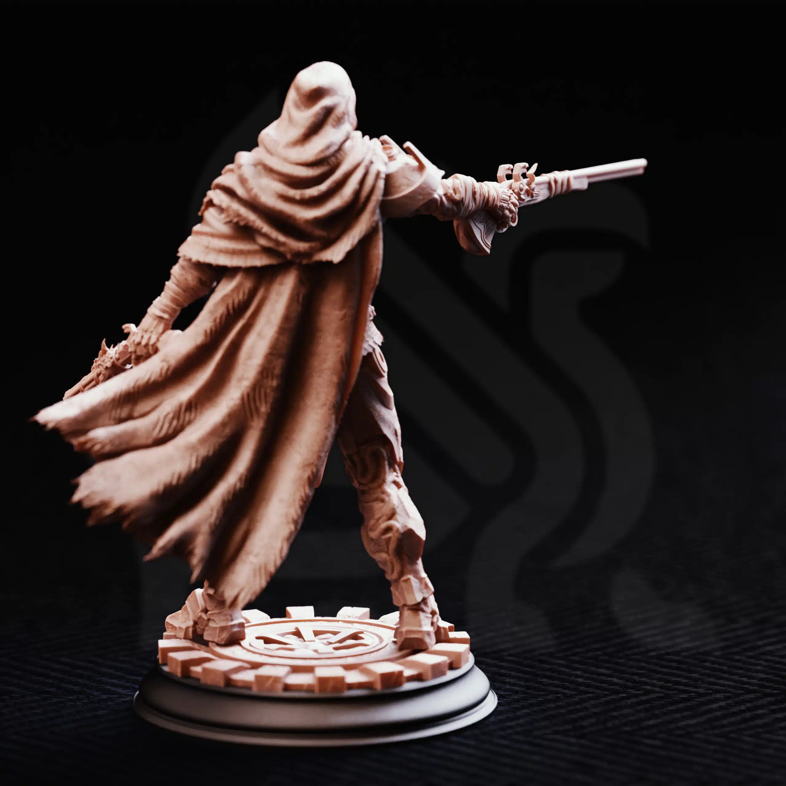 Big Iron – Soulforged Hunter - 3D Printed Gunslinger Miniature