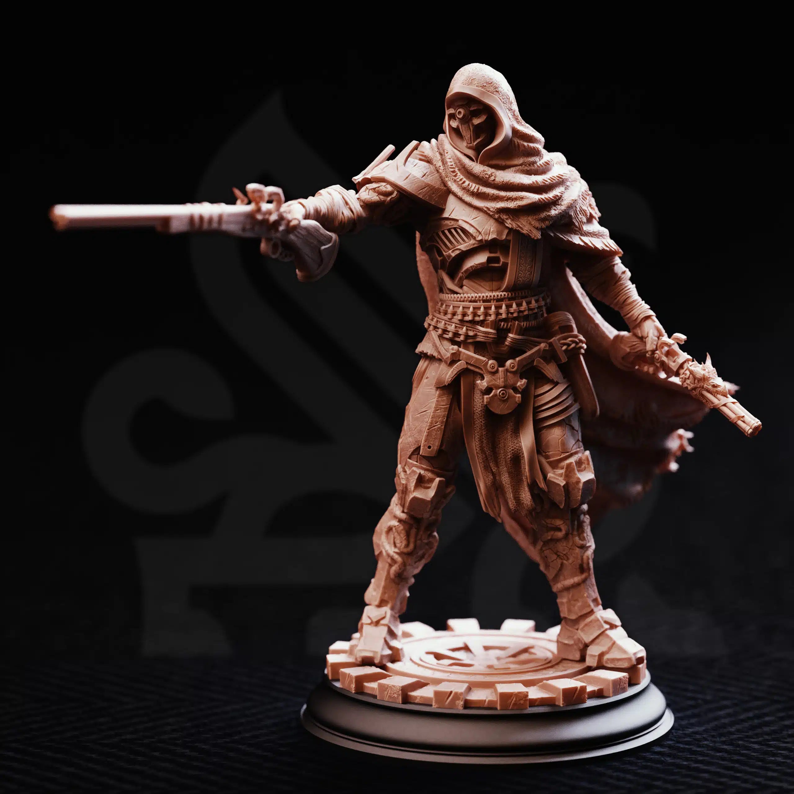 Big Iron – Soulforged Hunter - 3D Printed Gunslinger Miniature