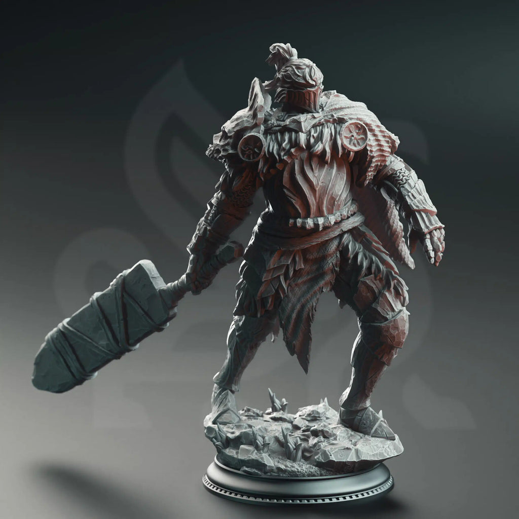 Buderim “Shakes-the-Ground” – Colossal Executioner - 3D Printed Barbarian Character Miniature