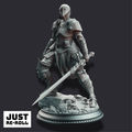 Vera Lanius the Absolved – Knight Commander - 3D Printed Paladin Character Miniature