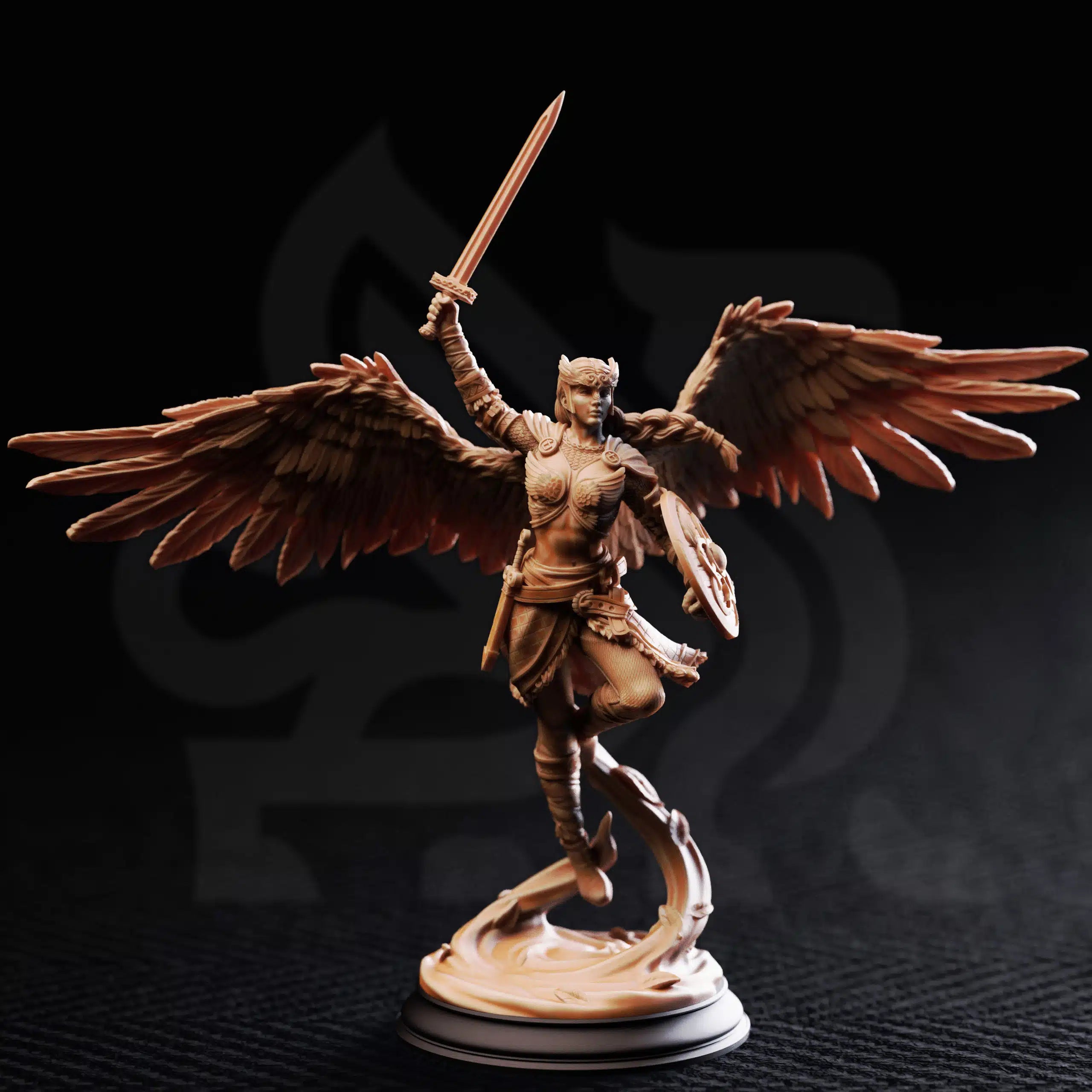 Daughters of Death Valkyrie Shieldmaidens - 3D Printed Fighter Character Miniatures