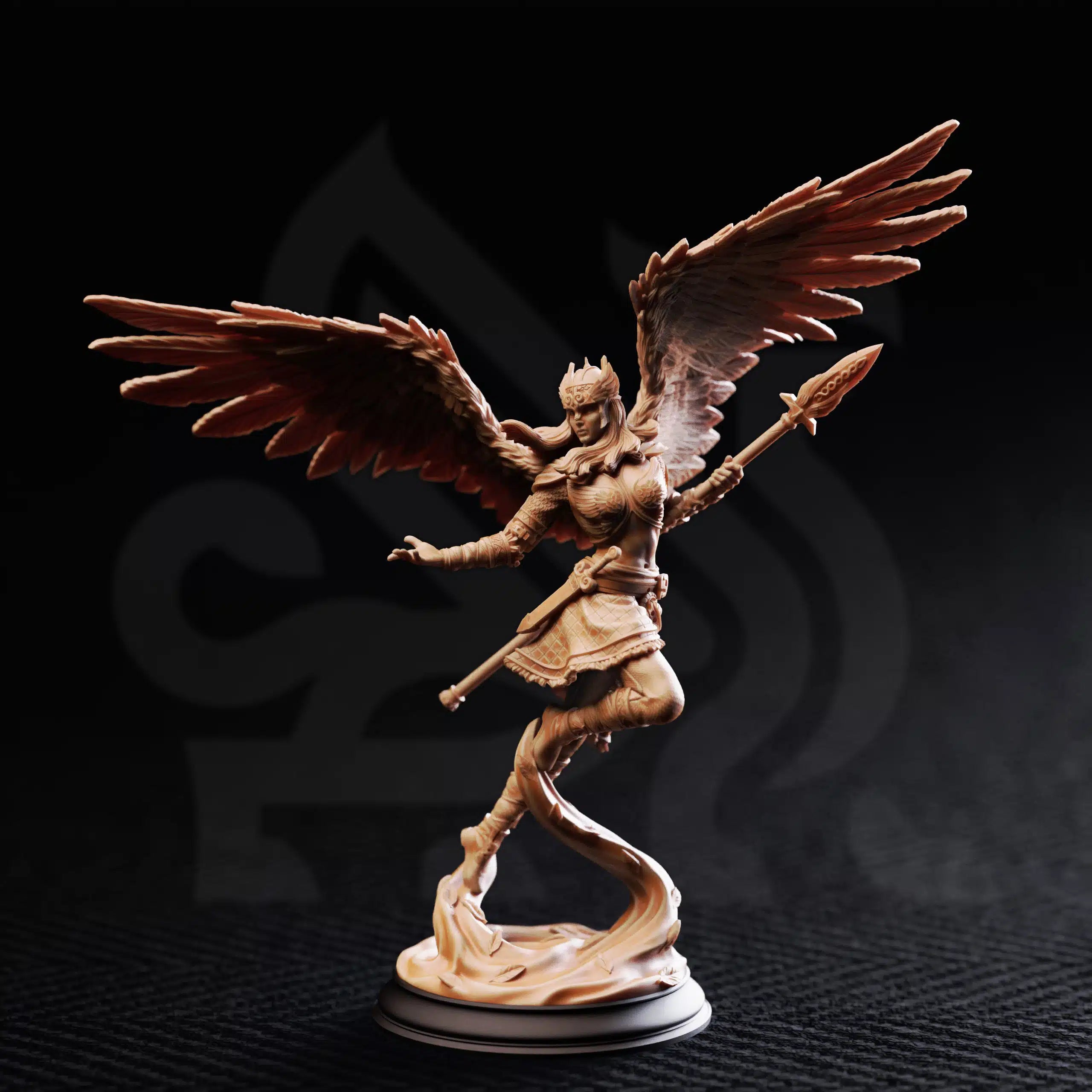 Daughters of Death Valkyrie Shieldmaidens - 3D Printed Fighter Character Miniatures