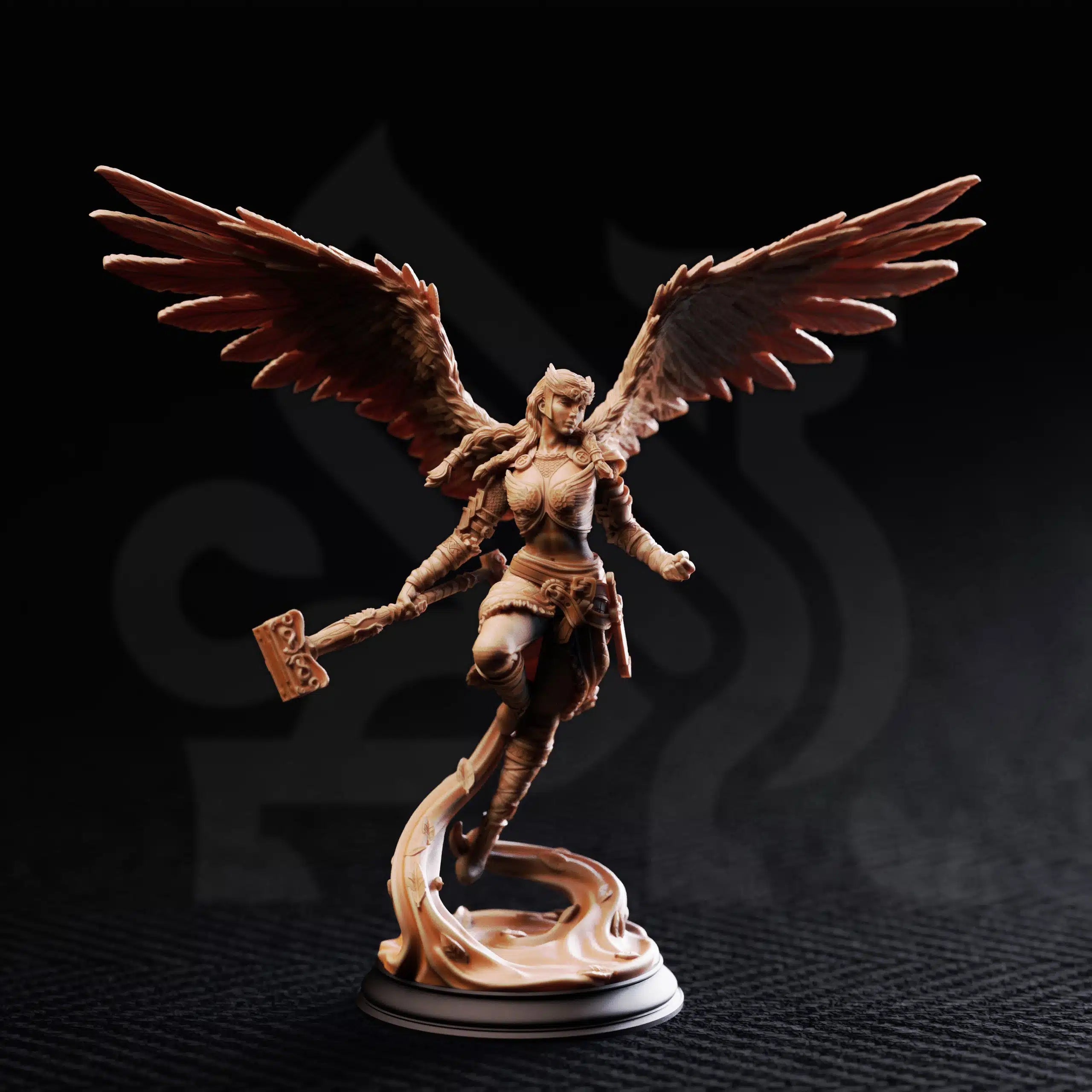 Daughters of Death Valkyrie Shieldmaidens - 3D Printed Fighter Character Miniatures