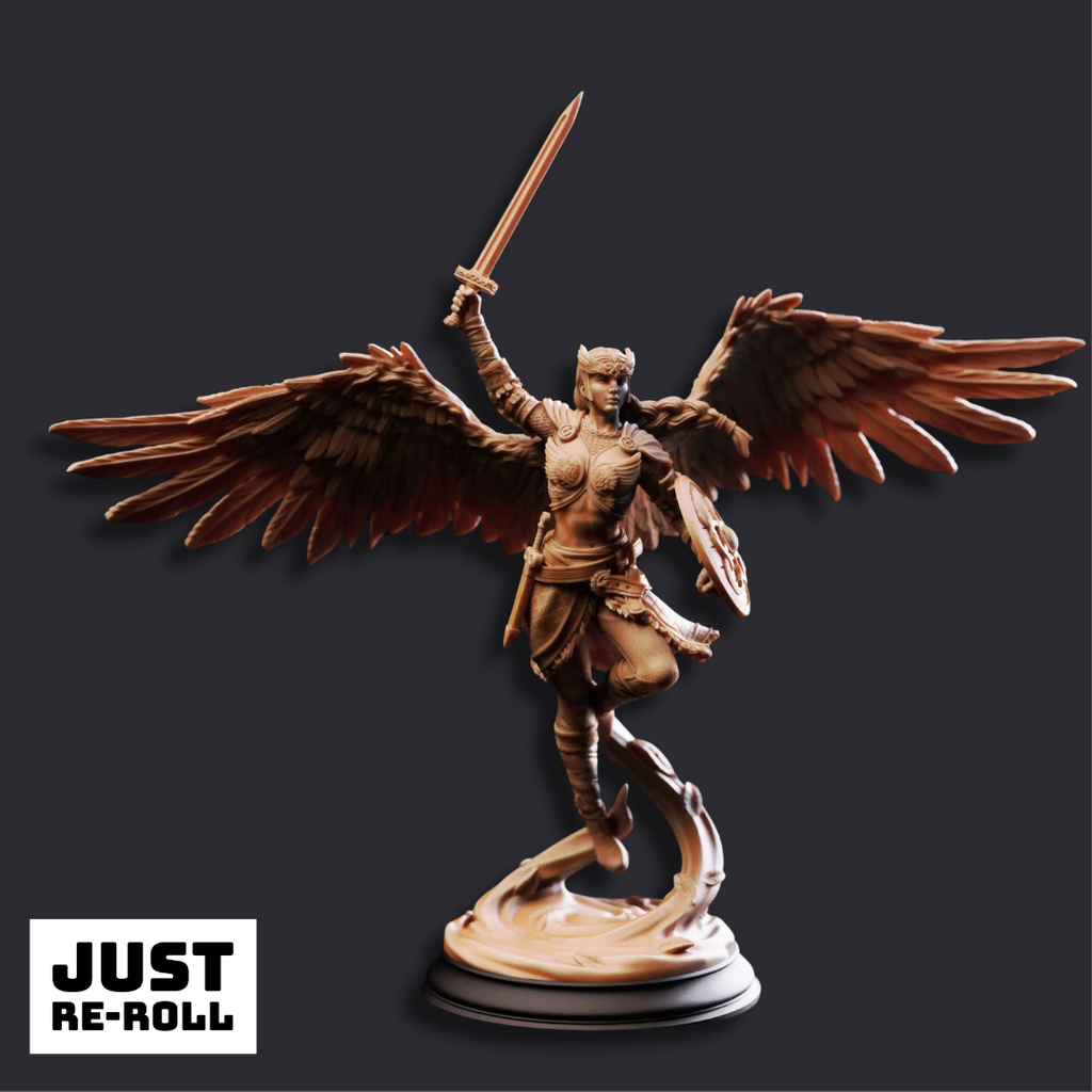 Daughters of Death Valkyrie Shieldmaidens - 3D Printed Fighter Character Miniatures