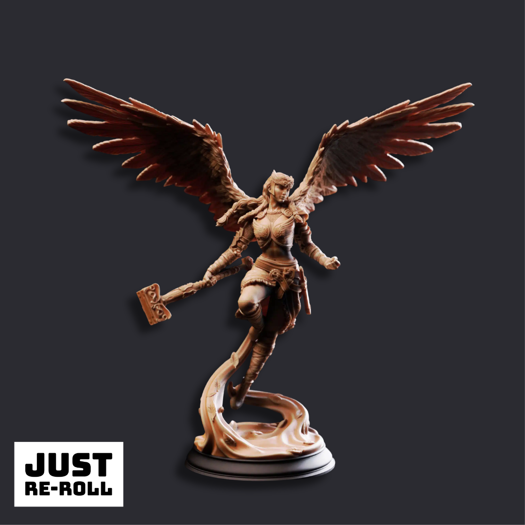 Daughters of Death Valkyrie Shieldmaidens - 3D Printed Fighter Character Miniatures