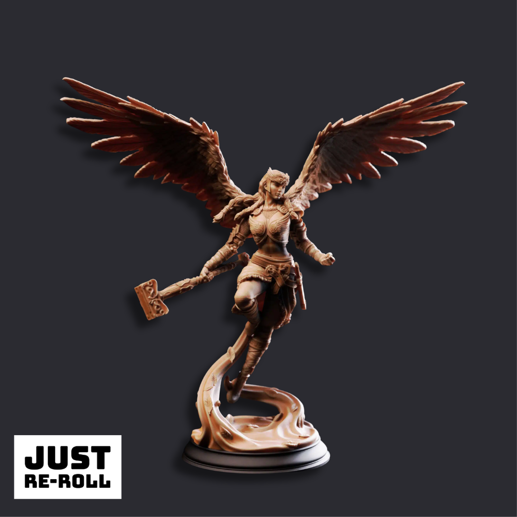 Daughters of Death Valkyrie Shieldmaidens - 3D Printed Fighter Character Miniatures