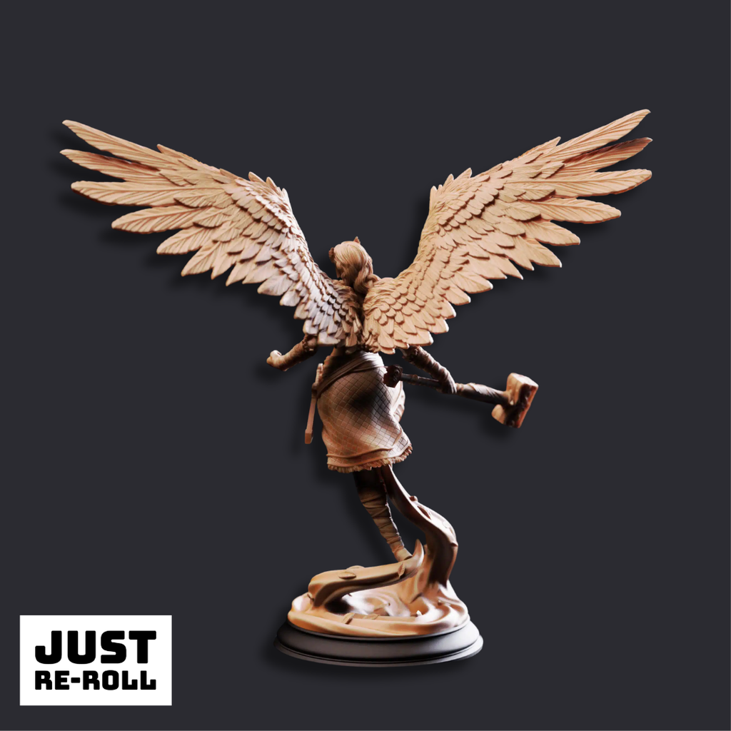 Daughters of Death Valkyrie Shieldmaidens - 3D Printed Fighter Character Miniatures