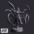 Dirthana of the Void’s Embrace Ascended Spider Sorceress - 3D Printed Monster Miniature