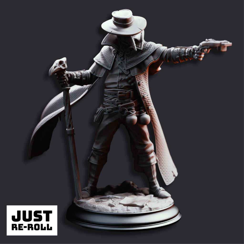 Doktor Jakobson Deranged Plague Doctor - 3D Printed Barbarian Miniature