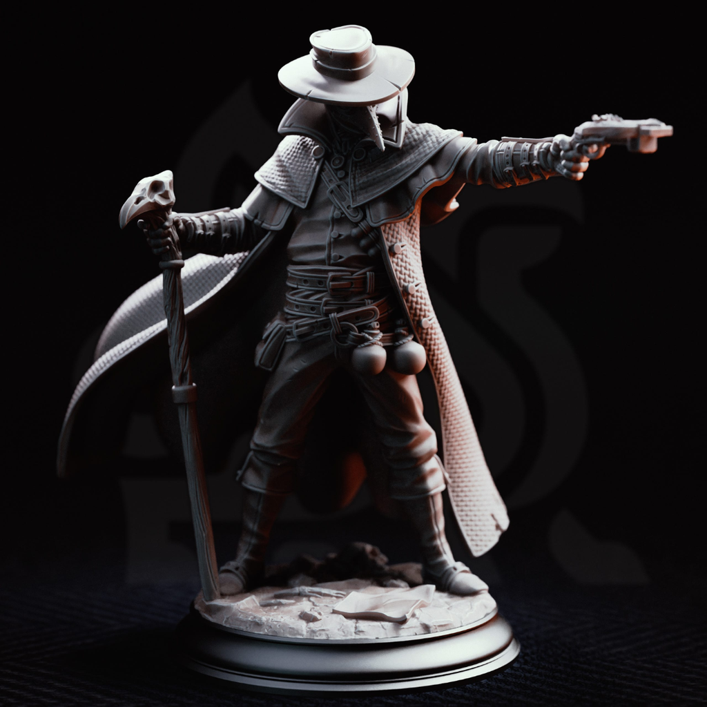 Doktor Jakobson Deranged Plague Doctor - 3D Printed Barbarian Miniature