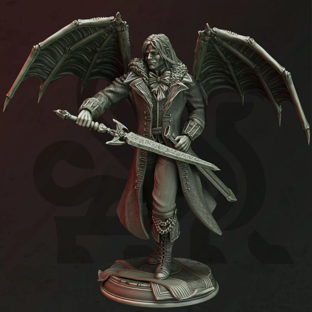 Duke Strauss – Vampiric Noble - 3D Printed Fighter Miniature