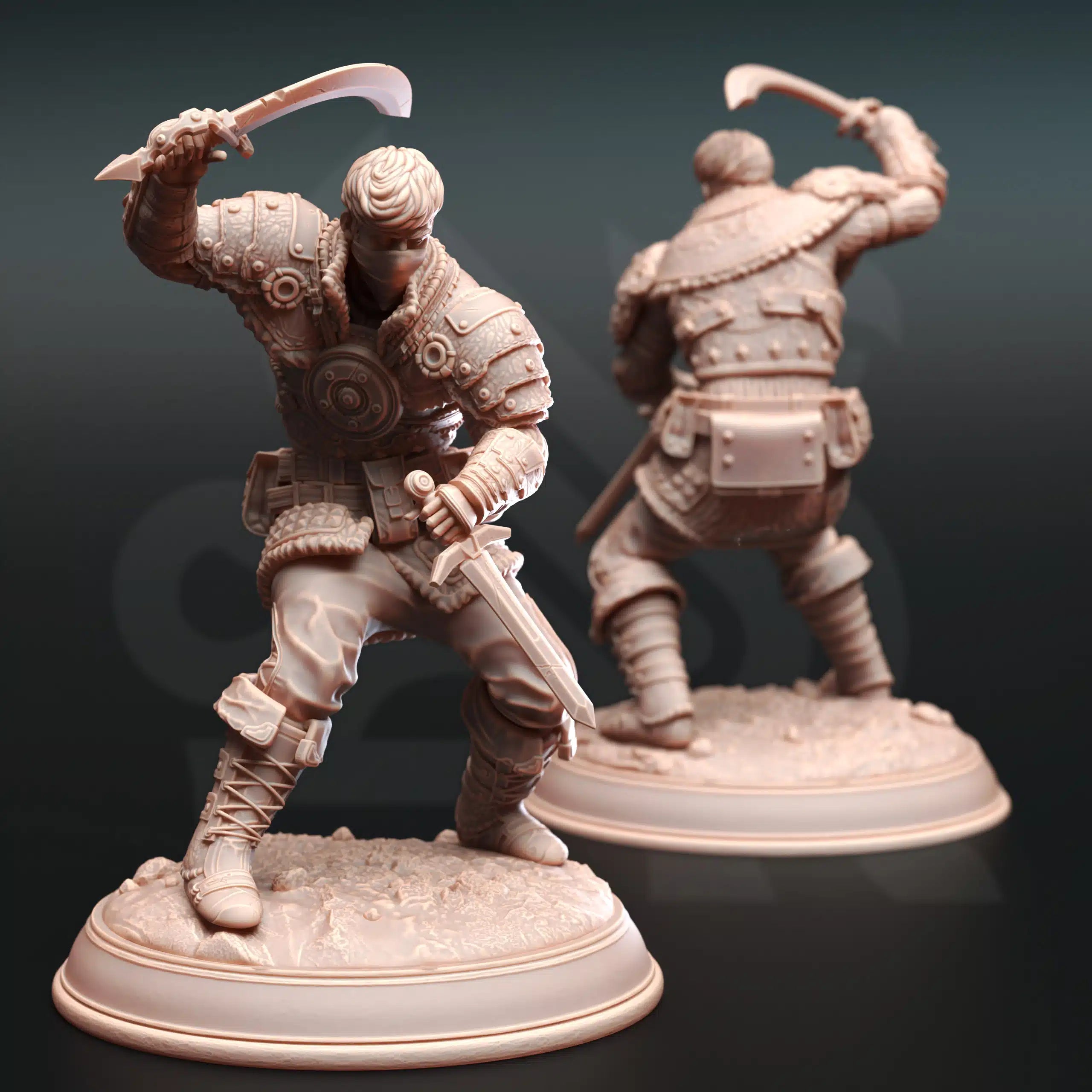 Dusty Dirks Bandits - 3D Printed Bandit Miniature