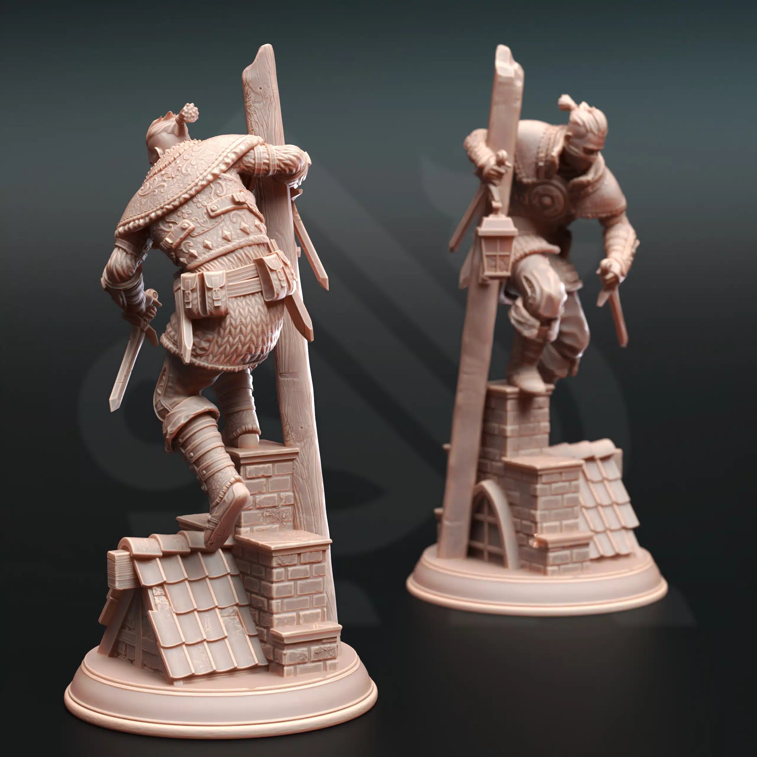 Dusty Dirks Bandits - 3D Printed Bandit Miniature