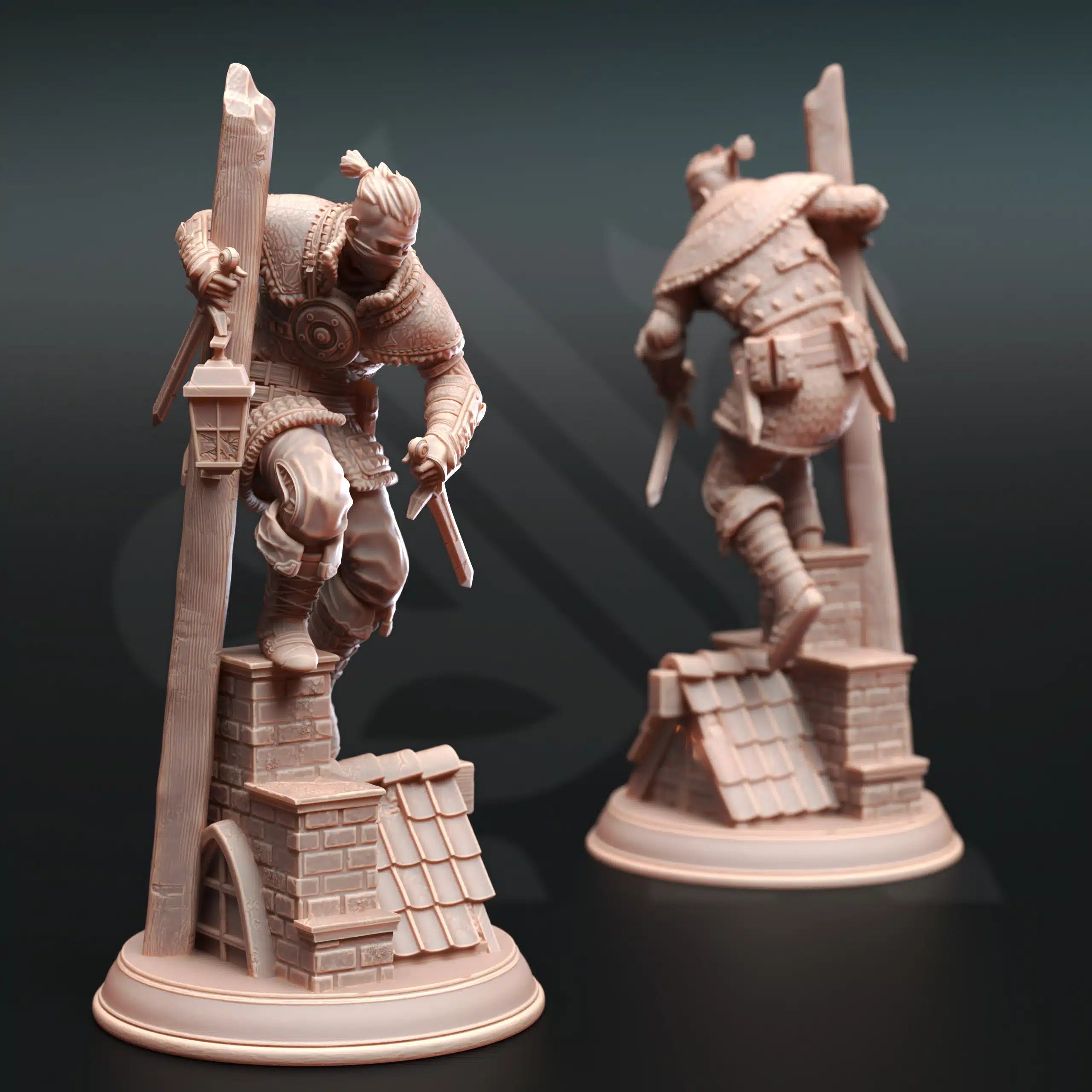 Dusty Dirks Bandits - 3D Printed Bandit Miniature