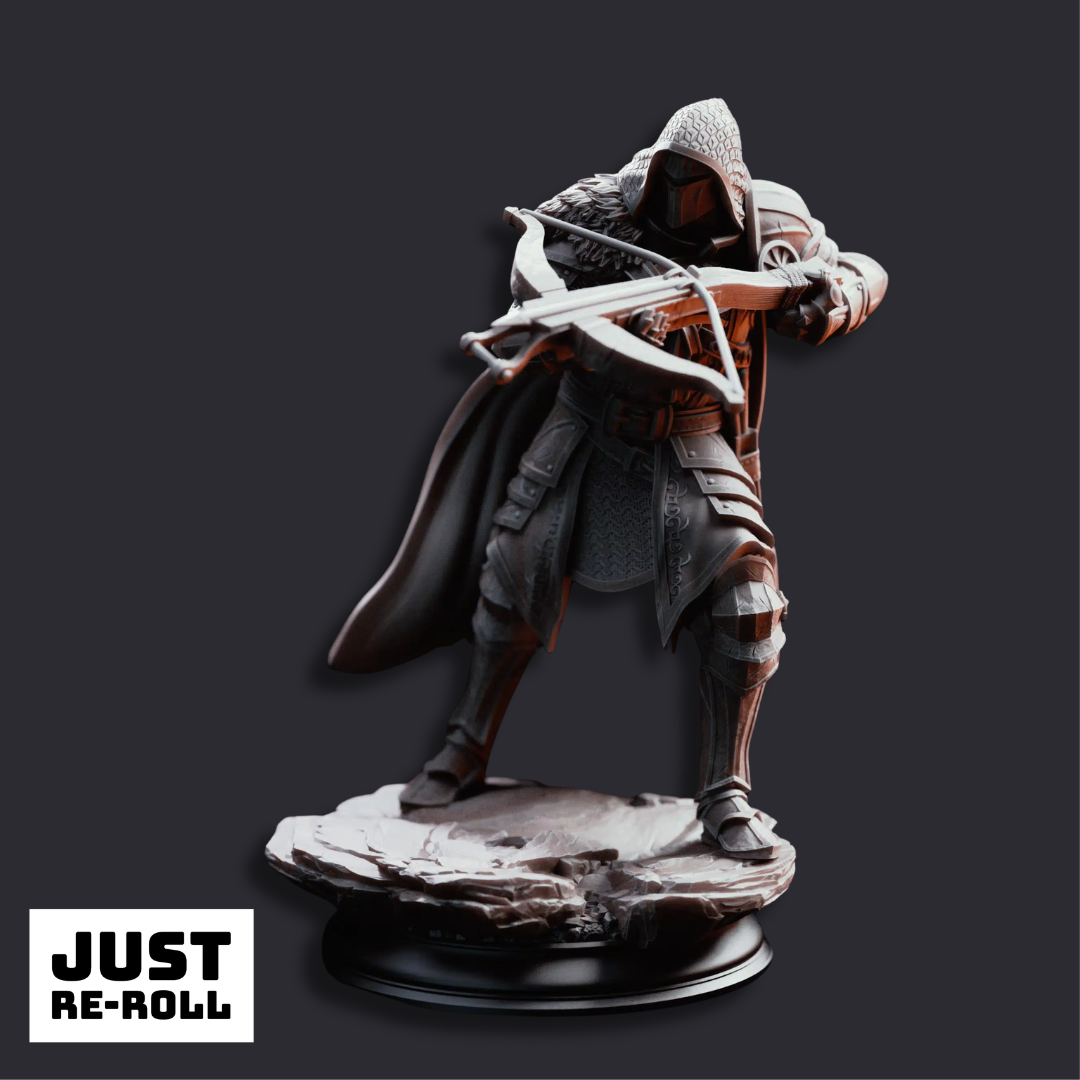 Erik of the Scarlett Road Crossbow Knight - 3D Printed Ranger Miniature