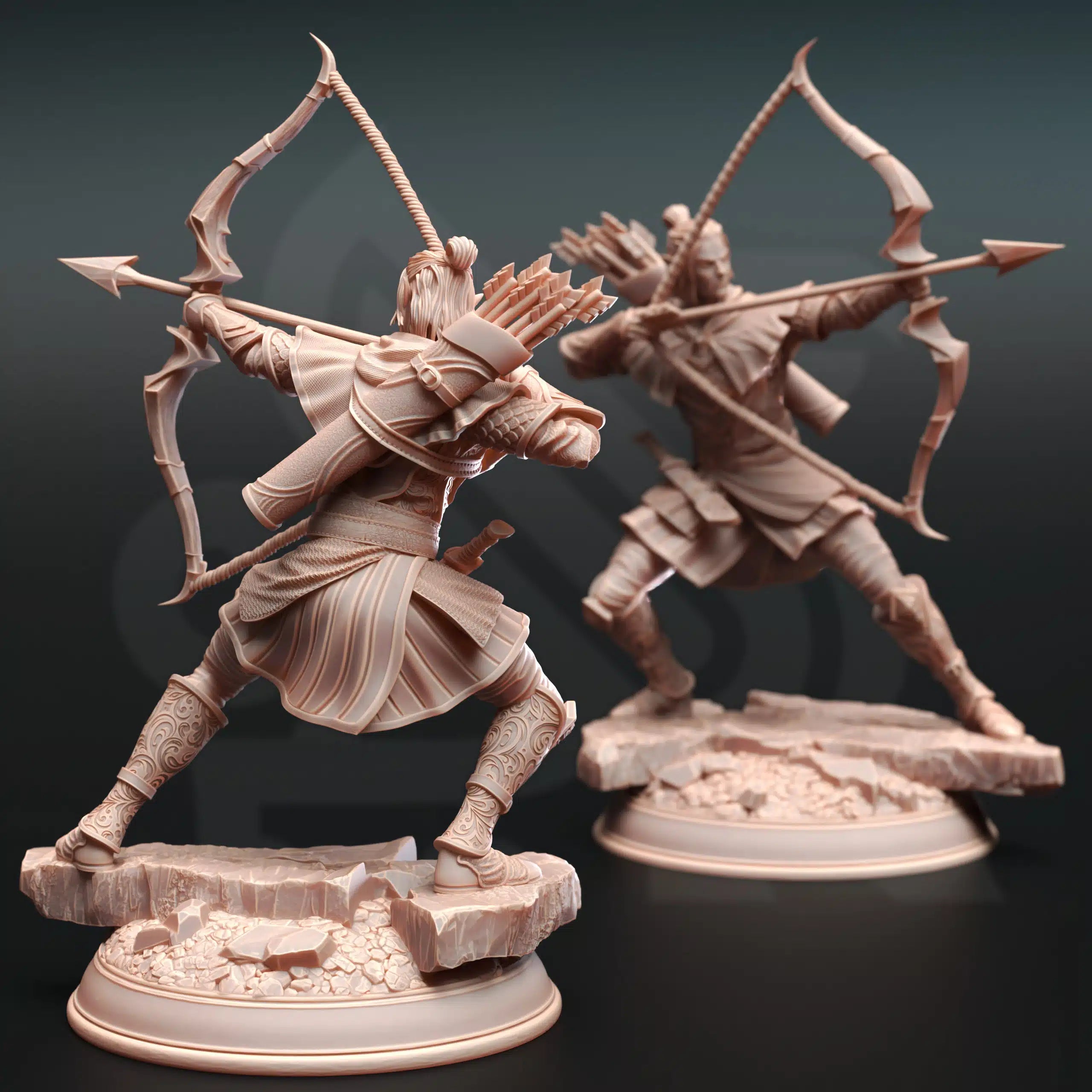 Ervion ro Estel – Elven Ranger - 3D Printed Ranger Miniature
