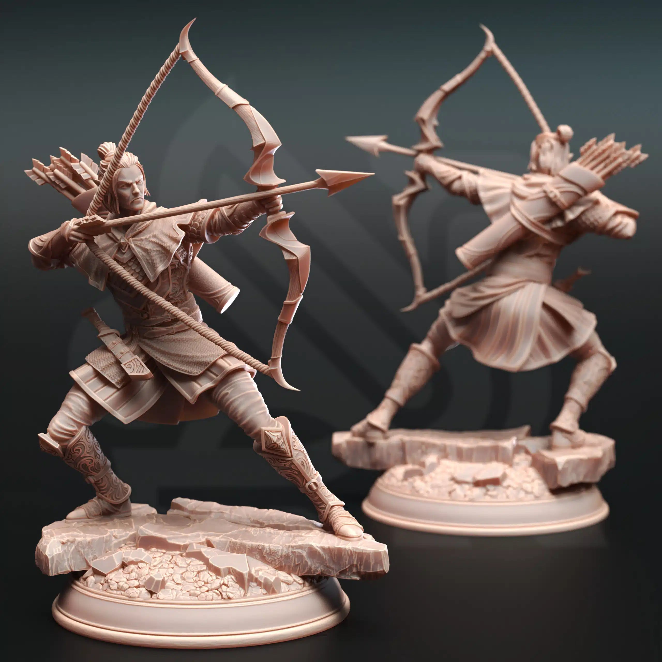 Ervion ro Estel – Elven Ranger - 3D Printed Ranger Miniature