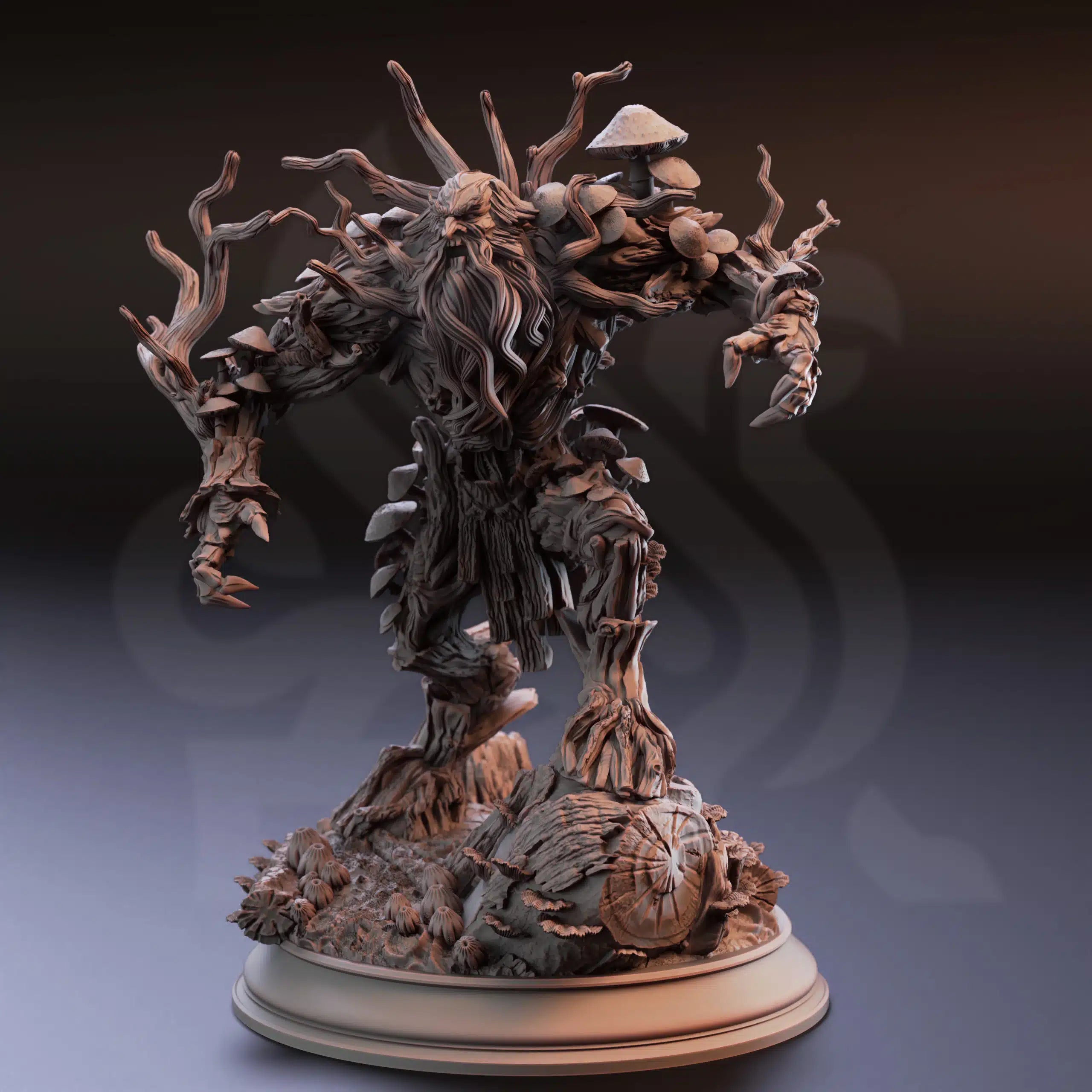 Garamundis – Corrupted Treant Elder - 3D Printed Monster Miniature