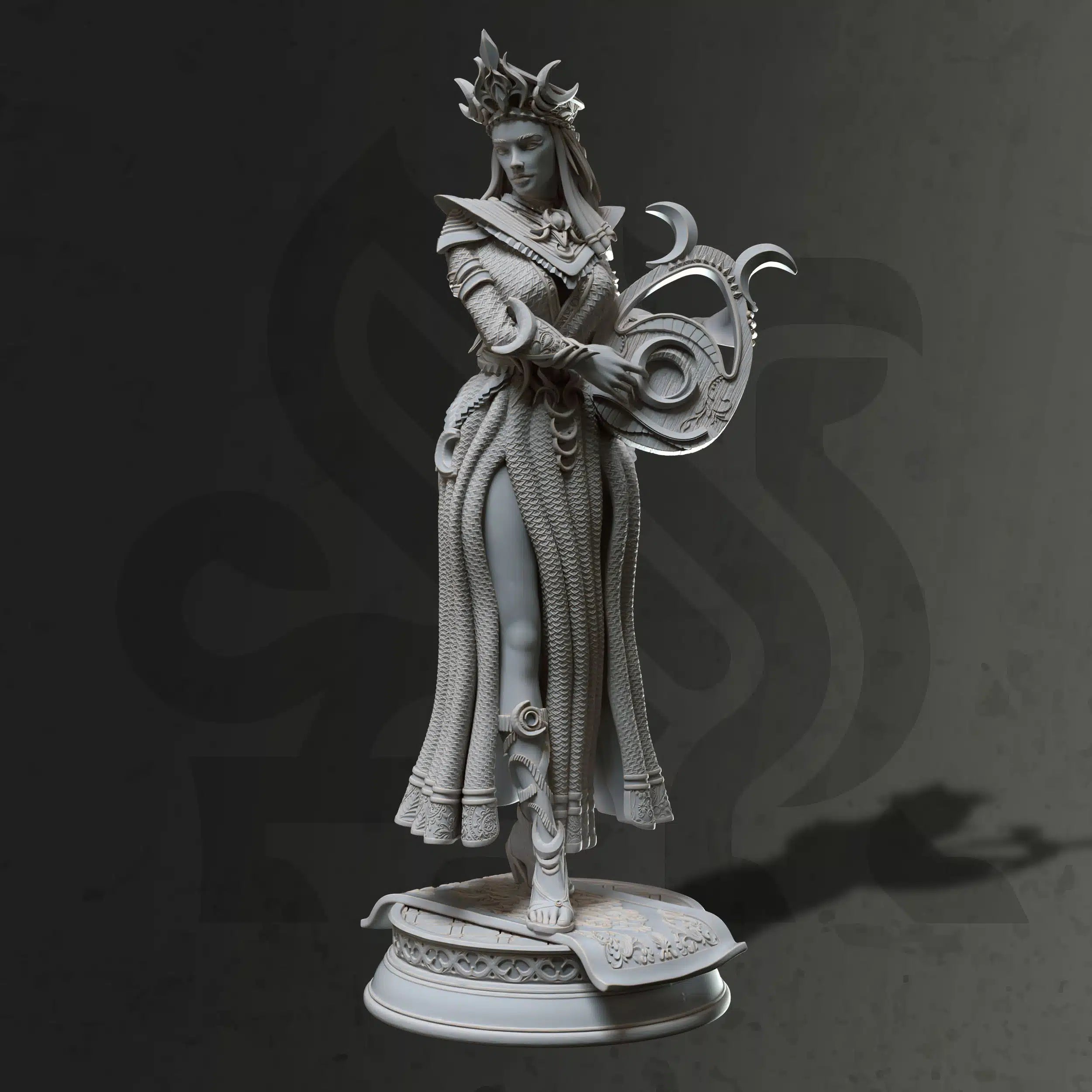 Glanbeli The First Great Light - 3D Printed Sorcerer Character Miniature