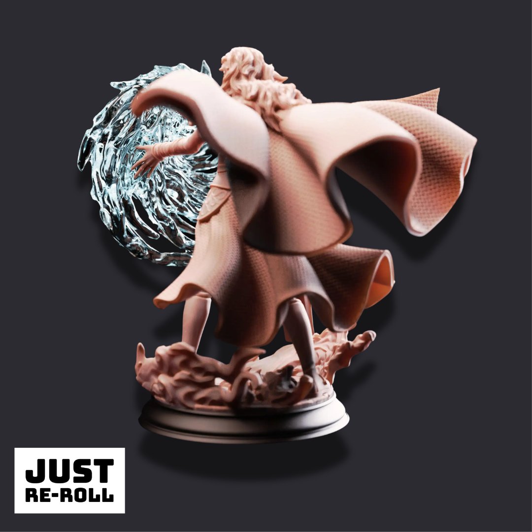 Tyria Ravensong – Unbridled Sorceress - 3D Sorcerer Miniature