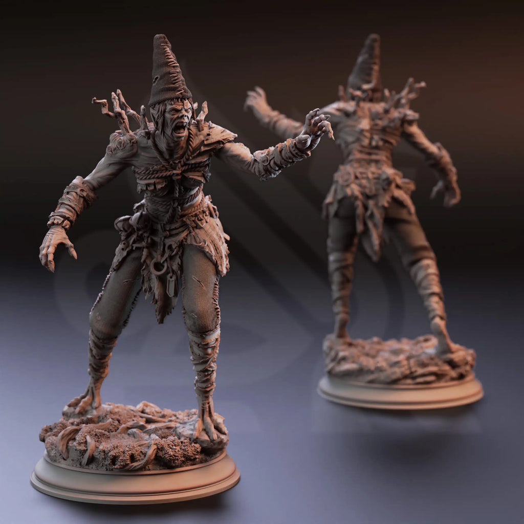 Granny Nora – Voyeur Hag - 3D Printed Monster Miniature