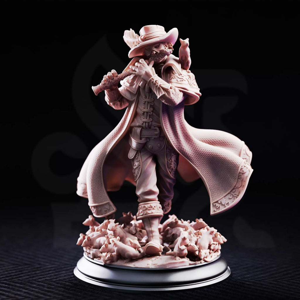 Hamelin Pansworth – The Pied Piper - 3D Printed Bard Miniature