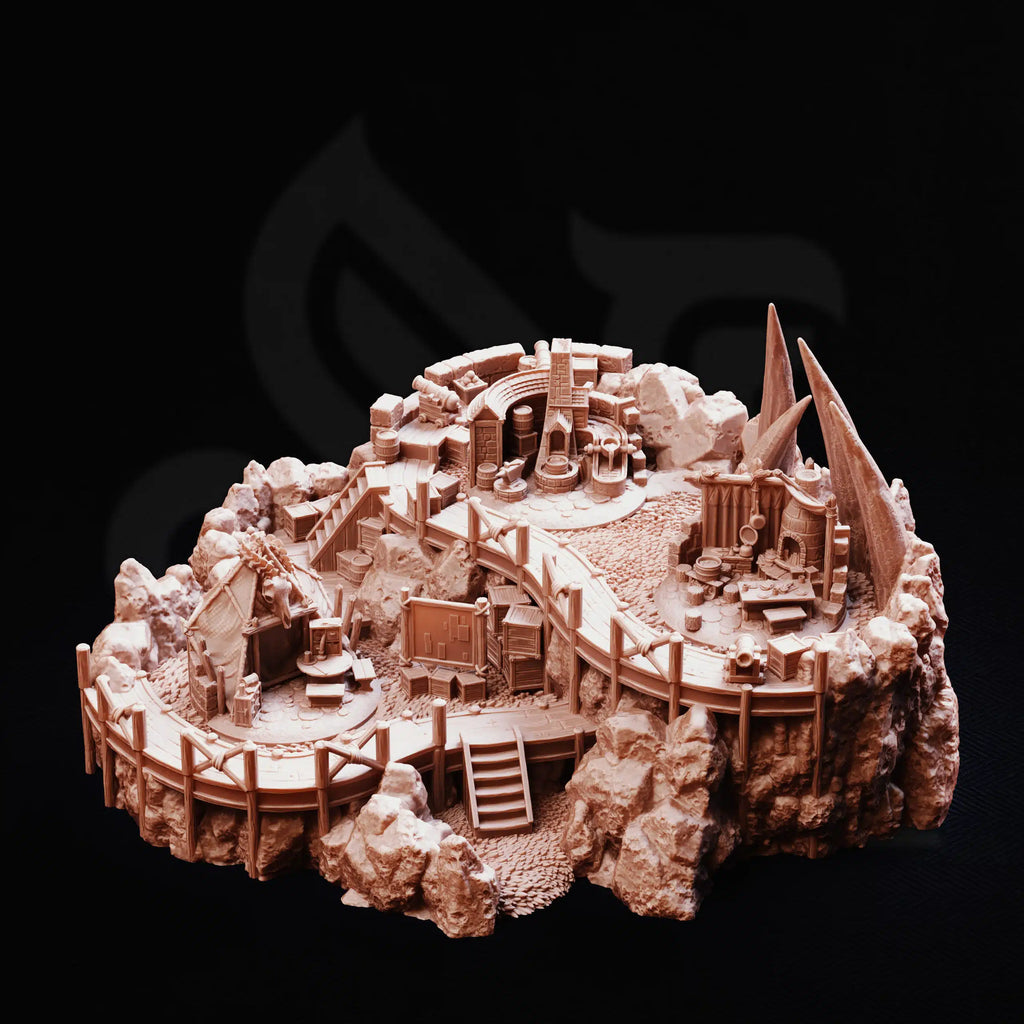 Hunter’s Respite – Mountaintop Encampment – 3D Printed Encampment Terrain