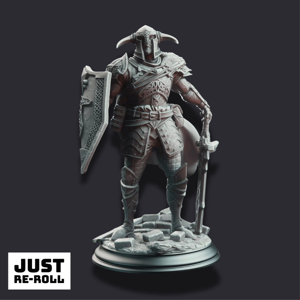 Lizarin – Champion of Renmaeth - 3D Printed Fighter Character Miniature
