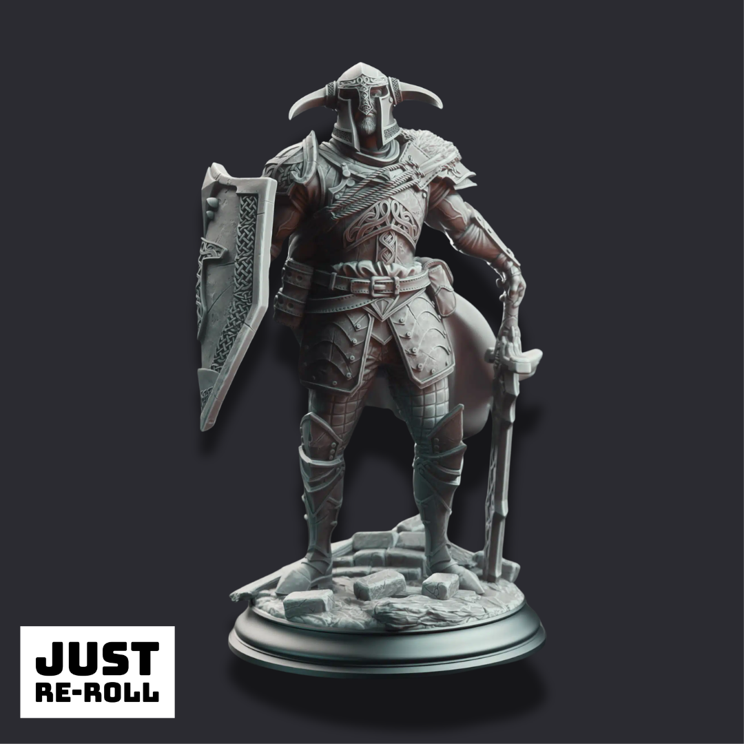 Lizarin – Champion of Renmaeth - 3D Printed Fighter Character Miniature