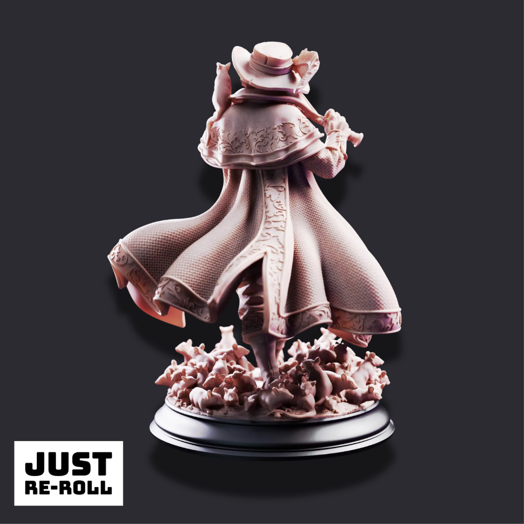 Hamelin Pansworth – The Pied Piper - 3D Printed Bard Miniature