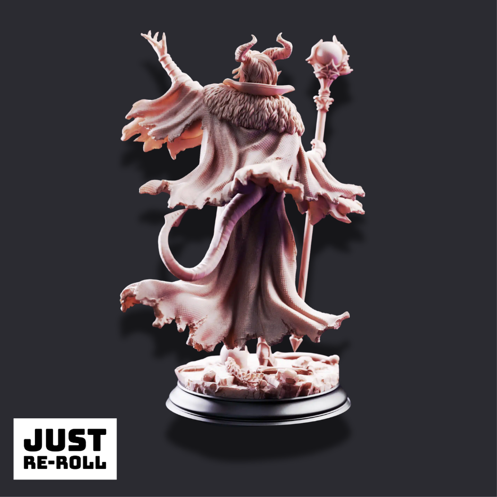Mallory the Envious – The Dark Ruler - 3D Printed Sorcerer Miniature