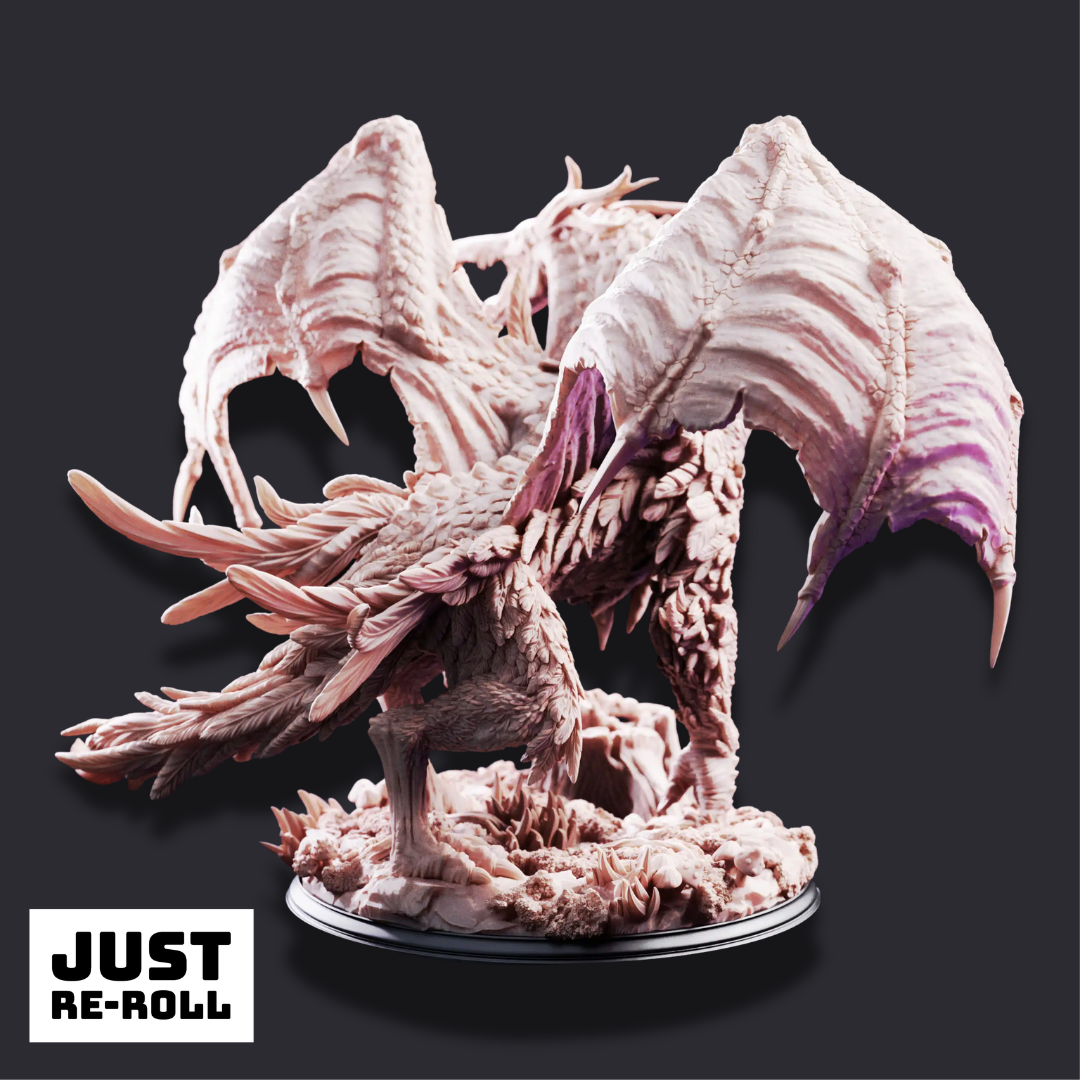 The Jabberwock – Monster of the Tulgey Wood - 3D Printed Monster Miniature