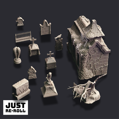 Cemetery of the Damned – 3D Printed Cemetery Terrain