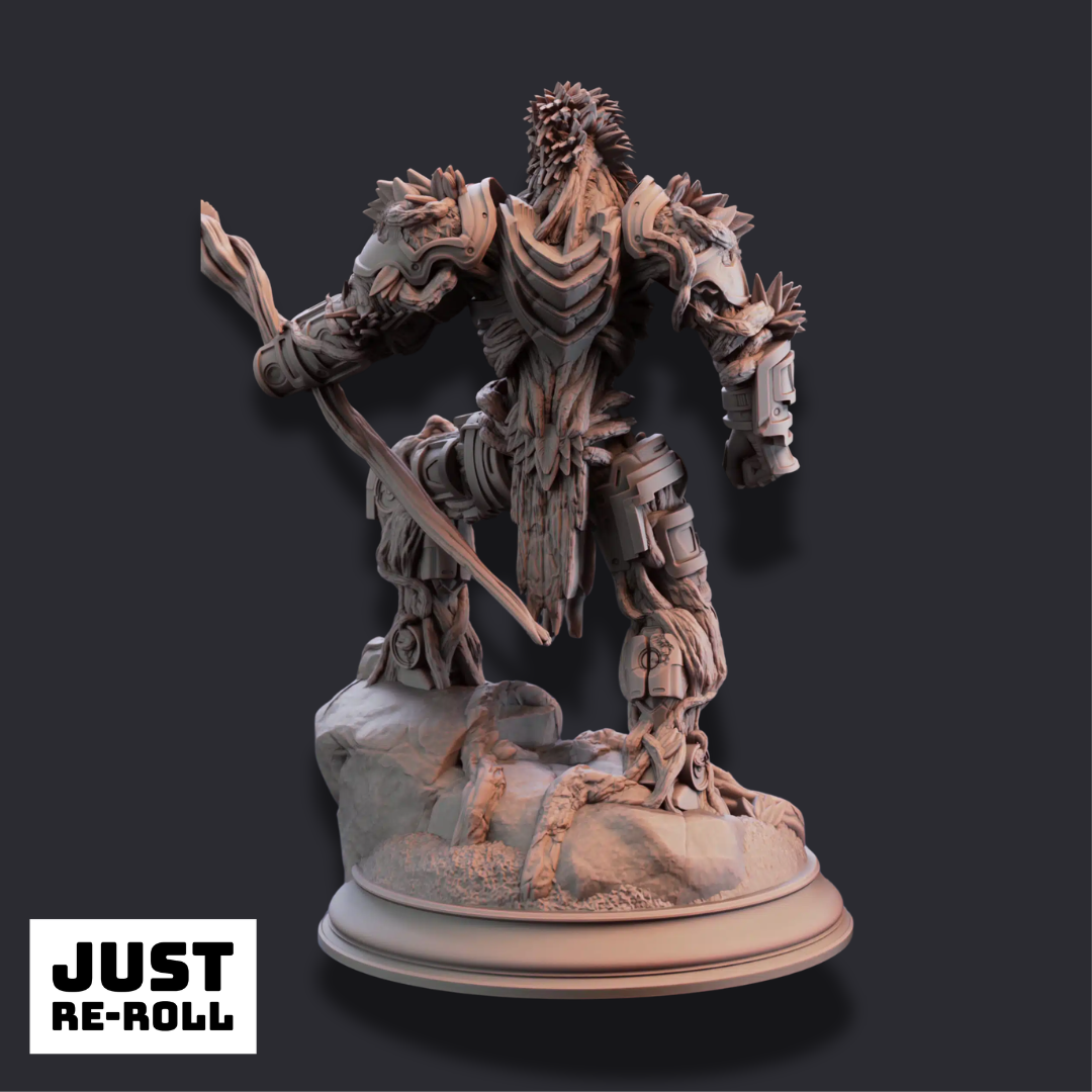 Myrion Stoneheart – Soulforged Druid - 3D Printed Barbarian Miniature